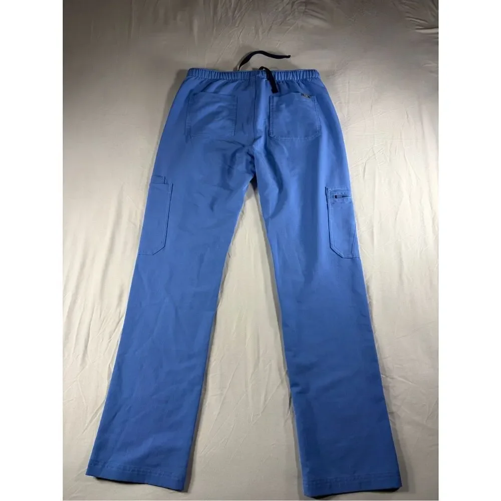 FIGS Mens Blue Cairo Cargo Scrub Pants